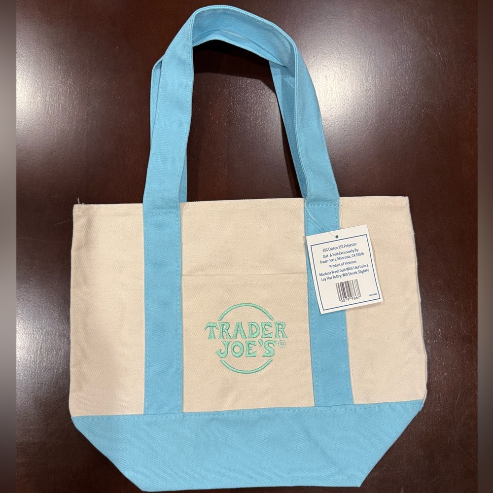 Trader Joe’s Mini Pastel Canvas Tote Bag